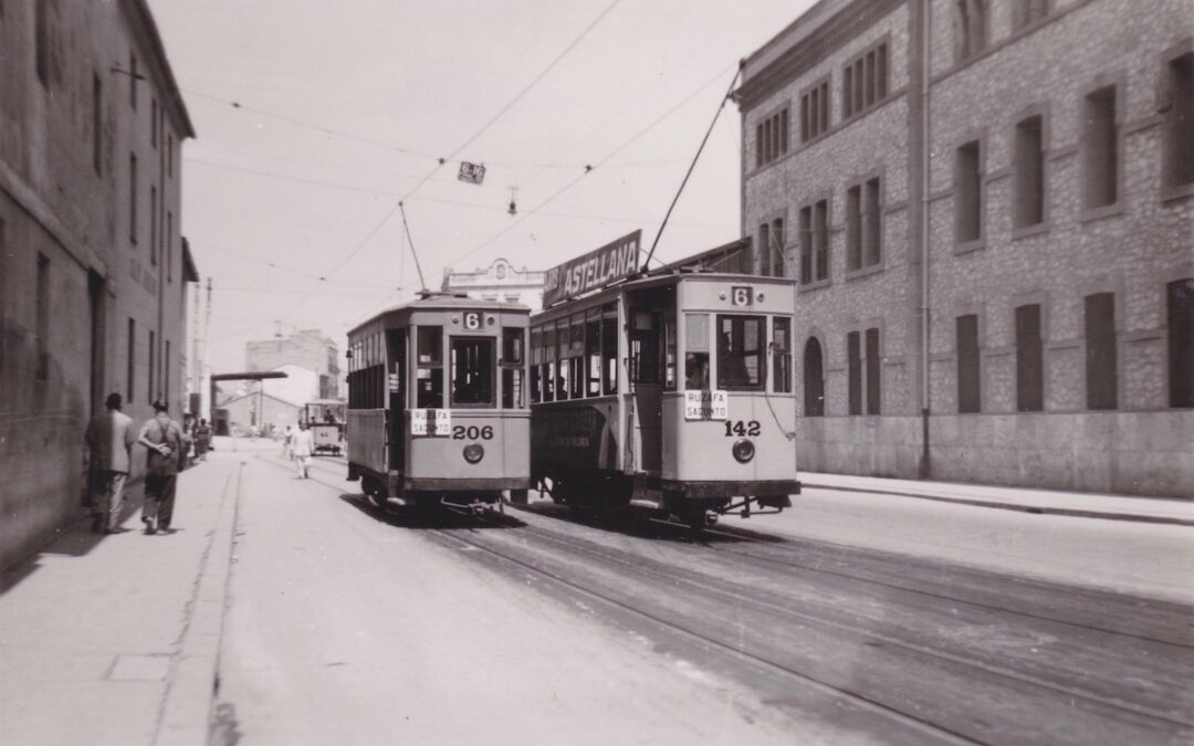 La máquina del tiempo: Ángel Martínez y los tranvías 6 y 16 de la calle Sagunto