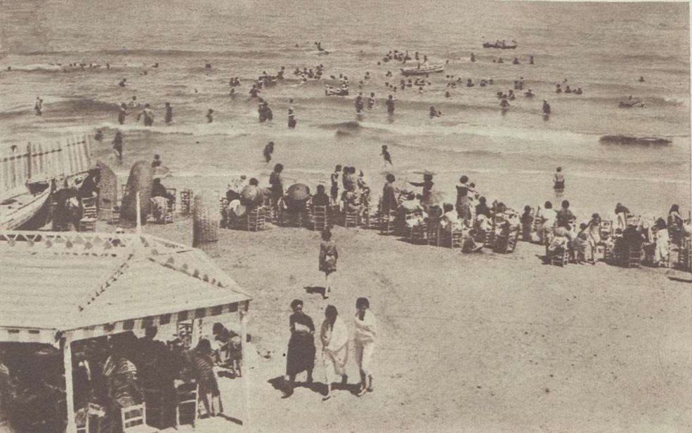 La valla que separaba a mujeres y hombres en Las Arenas